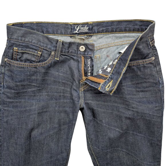 Lucky Brand Riley Slouchy Skinny Jeans Womens Blue Cotton Denim Size 8 / 29 - Picture 5 of 10